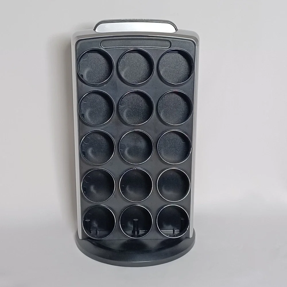 Keurig KCC-30 K-Cup Carousel 30 Pod Rotating Coffee Storage Holder Black Silver